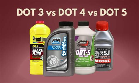 dot 4 vs 5.1 brake fluid.